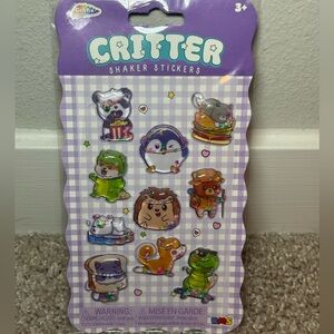 Animal Critter Shaker Stickers - Set of 10